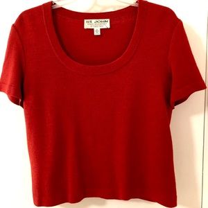 ❤️ Red St. John Sport Knit Top ❤️